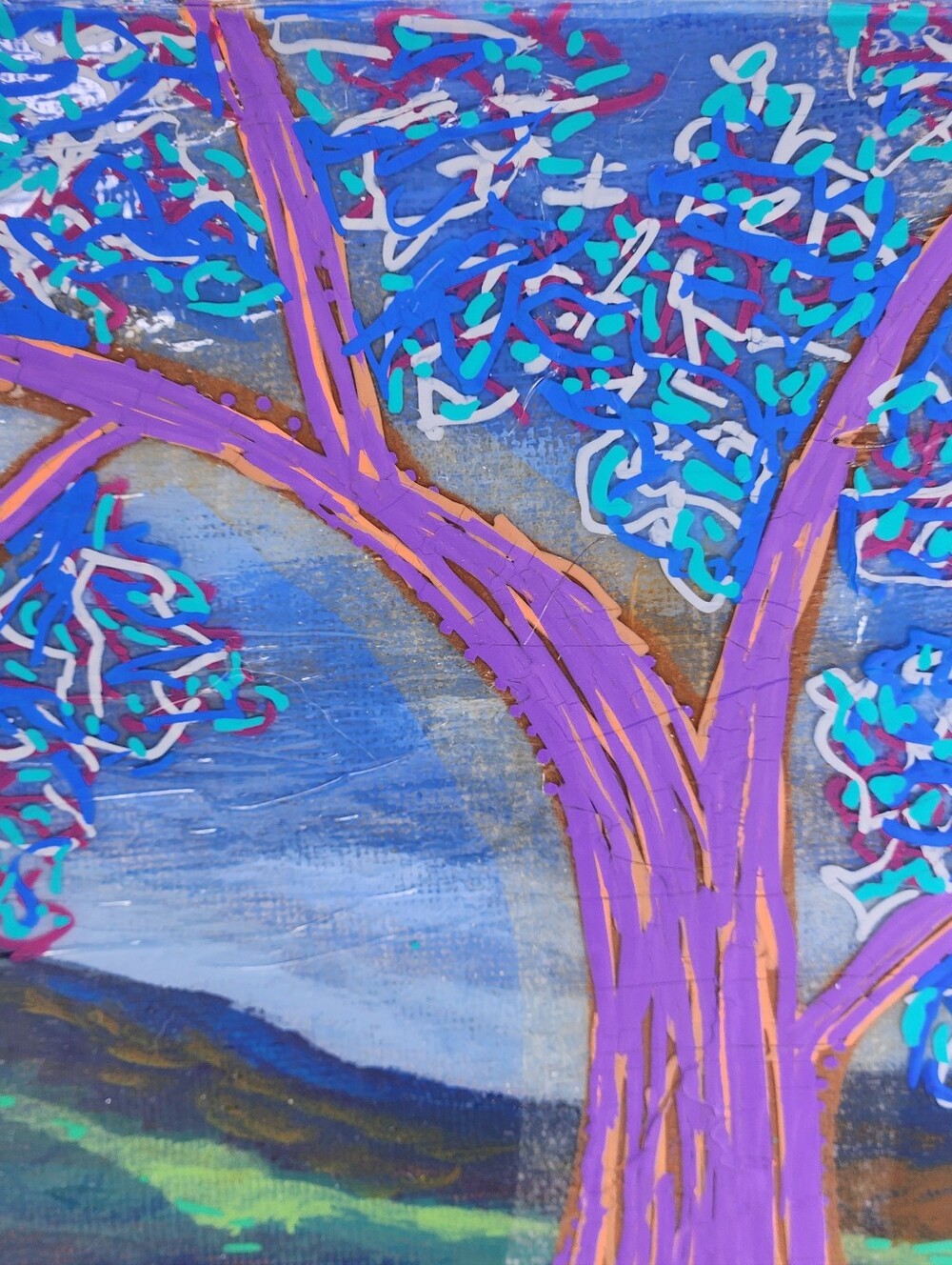 Mixed Media Art- Acrylic & Collage - by Butterfly Rising Designs